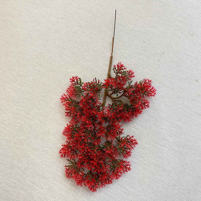 Artificial plants, thuja pine branches, fake branches, landscape decoration, welcoming pine artificial plastic flowers