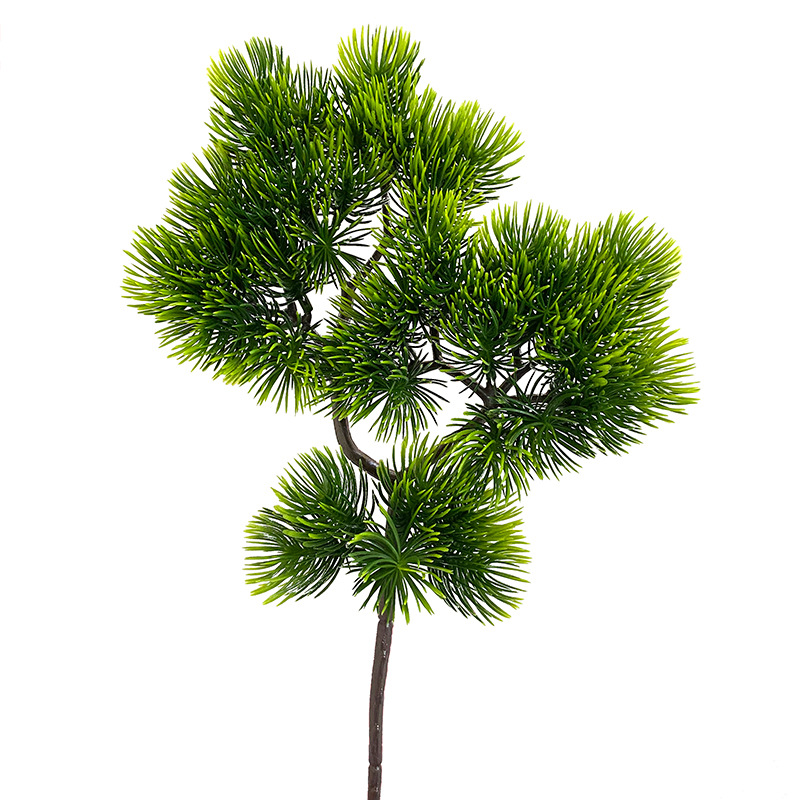 Artificial plants, thuja pine branches, fake branches, landscape decoration, welcoming pine artificial plastic flowers