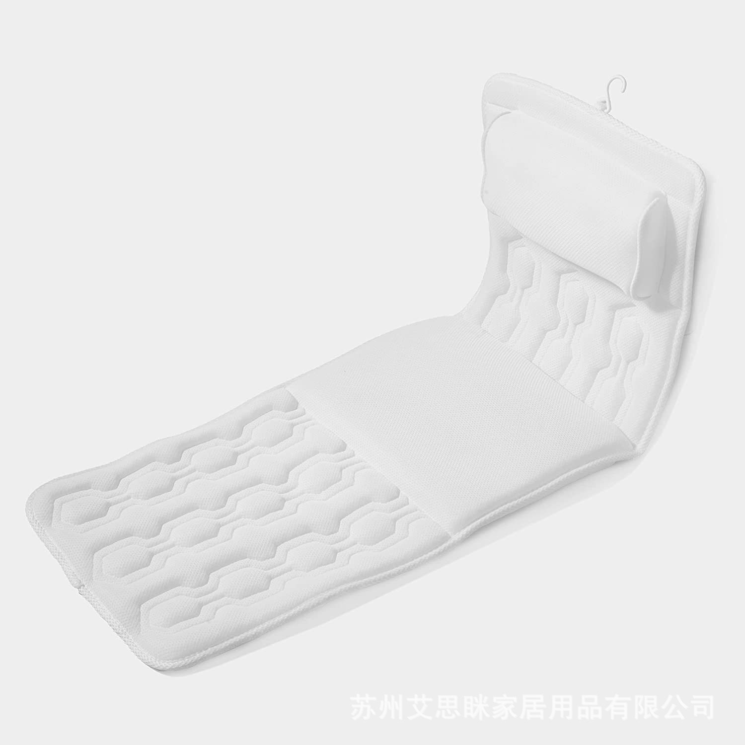 Suction cup 3D mesh, full body bathtub pillow Spa pillow