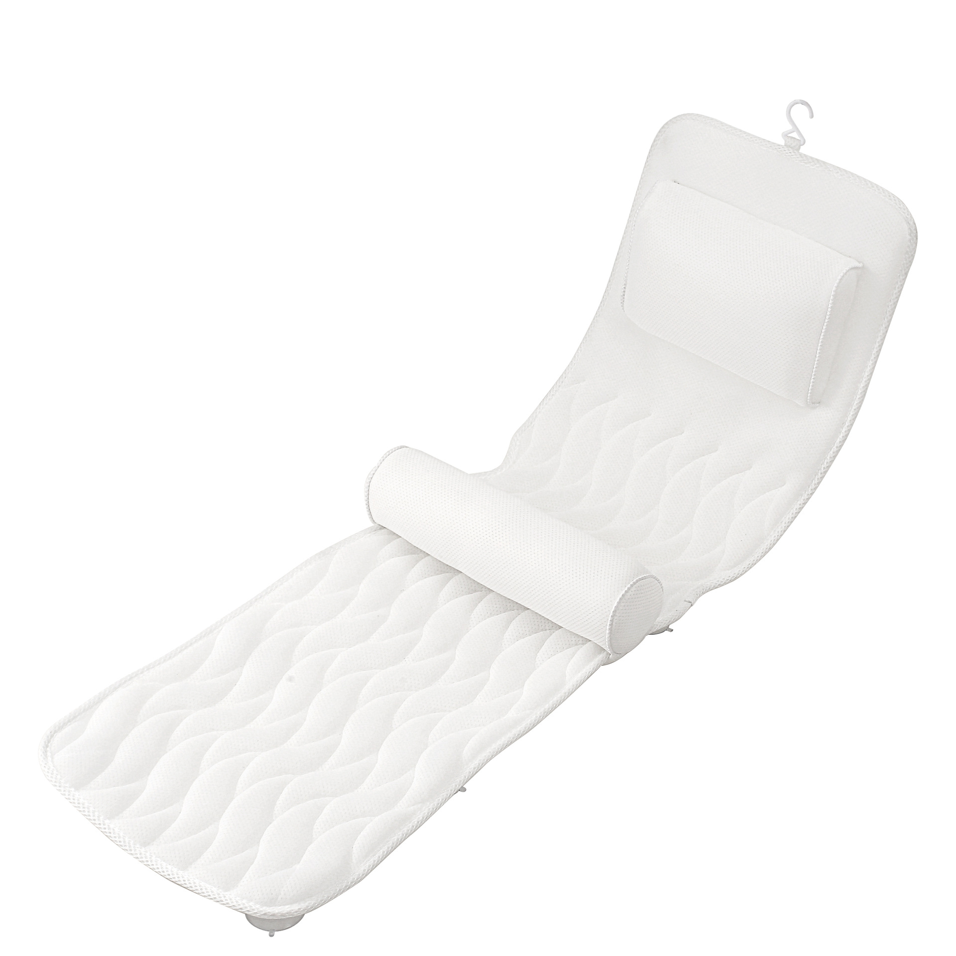 Suction cup 3D mesh, full body bathtub pillow Spa pillow