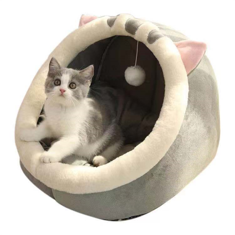 Four seasons universal semi-closed package cute cat bed net celebrity cat bed dog bed winter warm dog bed pet bed