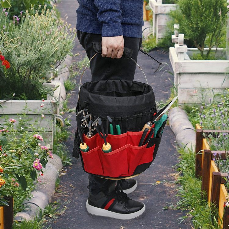 Garden Tool Bag 42 Pocket Garden Tool Bag Bucket Tool Organizer