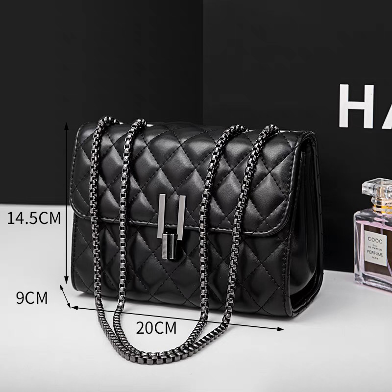 Crossbody bag all-match small Chanel style 2024 new women's bag diamond chain bag small square bag