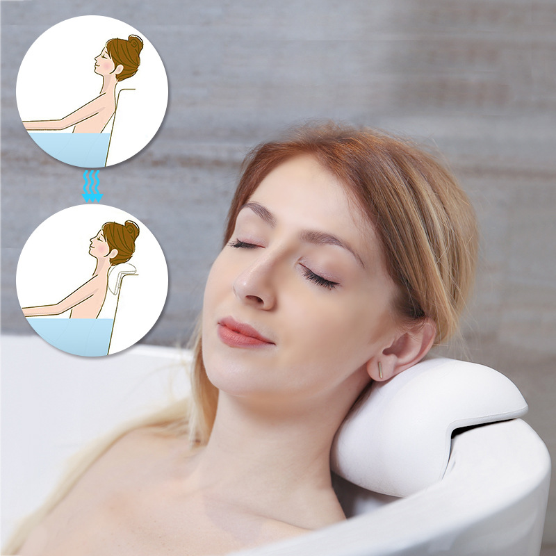 Universal suction cup bathtub cushion bathtub pillow