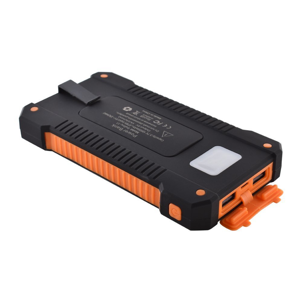 Solar Power Bank 10000mAh Mobile Phone Power Bank Can Be Waterproof With Compass Solar Charger