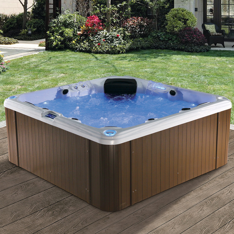 Hydromassage pool acrylic outdoor independent intelligent automatic heating large spa fiberglass bathtub