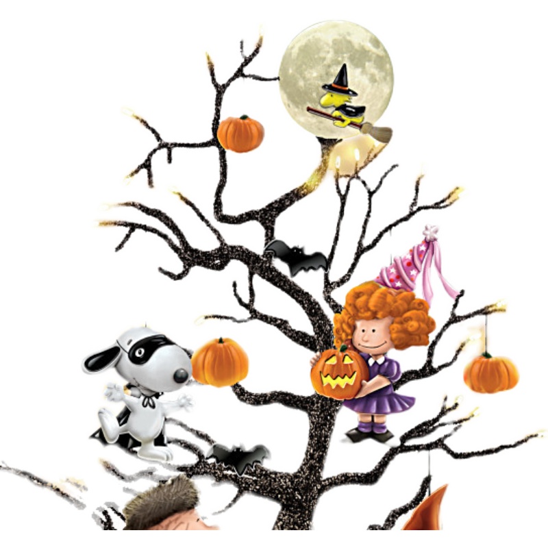 Illuminated Halloween Tree Pumpkins Home Decor