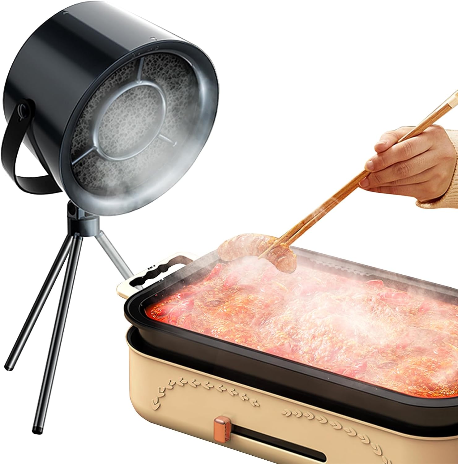 Indoor BBQ portable fan