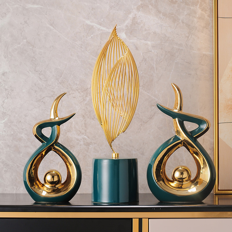 Light luxury decoration high-end living room porch TV cabinet wine cabinet home decorations housewarming gifts