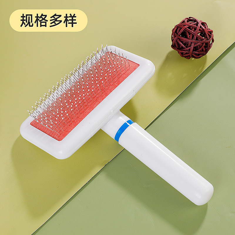 Pt Cleaning and Grooming Small White Brush Dog Massage Air Bag Brush Untangling Cat Comb