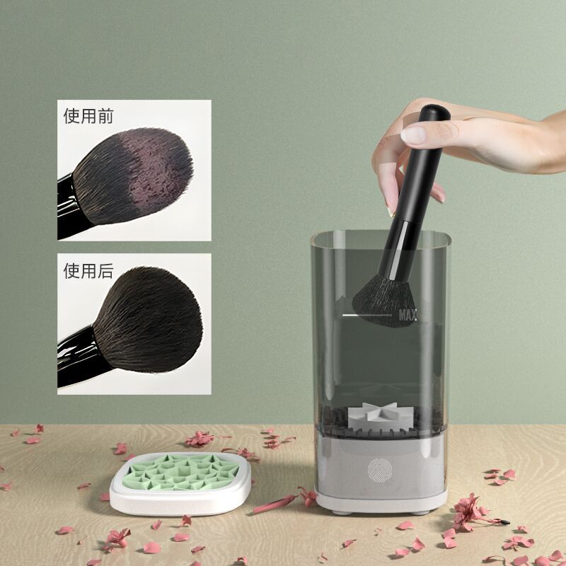 Electric makeup brush cleaner