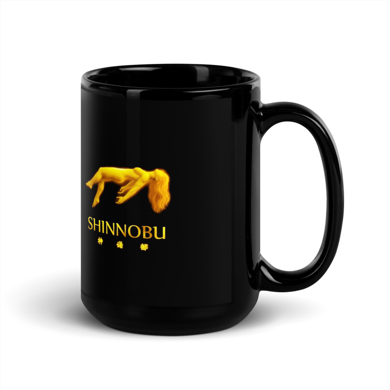 SHINNOBU Black Ceramic Mug