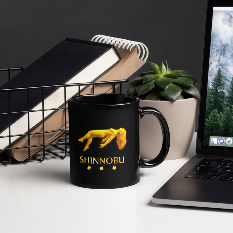 SHINNOBU Black Ceramic Mug