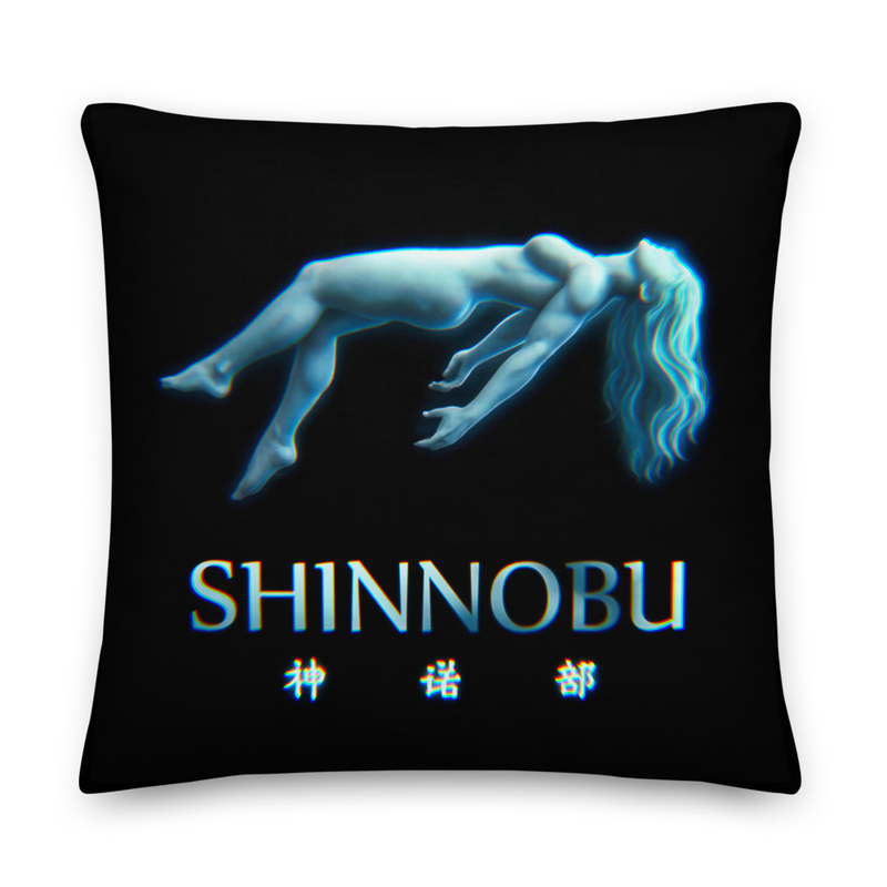 SHINNOBU Decorative Blue Pillow