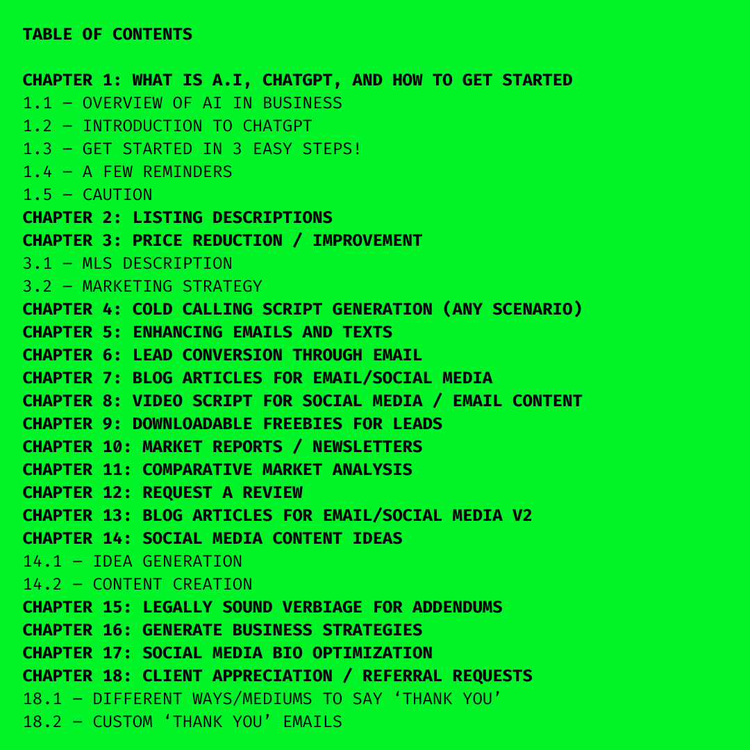  CHATGPT FOR REAL ESTATE AGENTS: PLUG AND PLAY