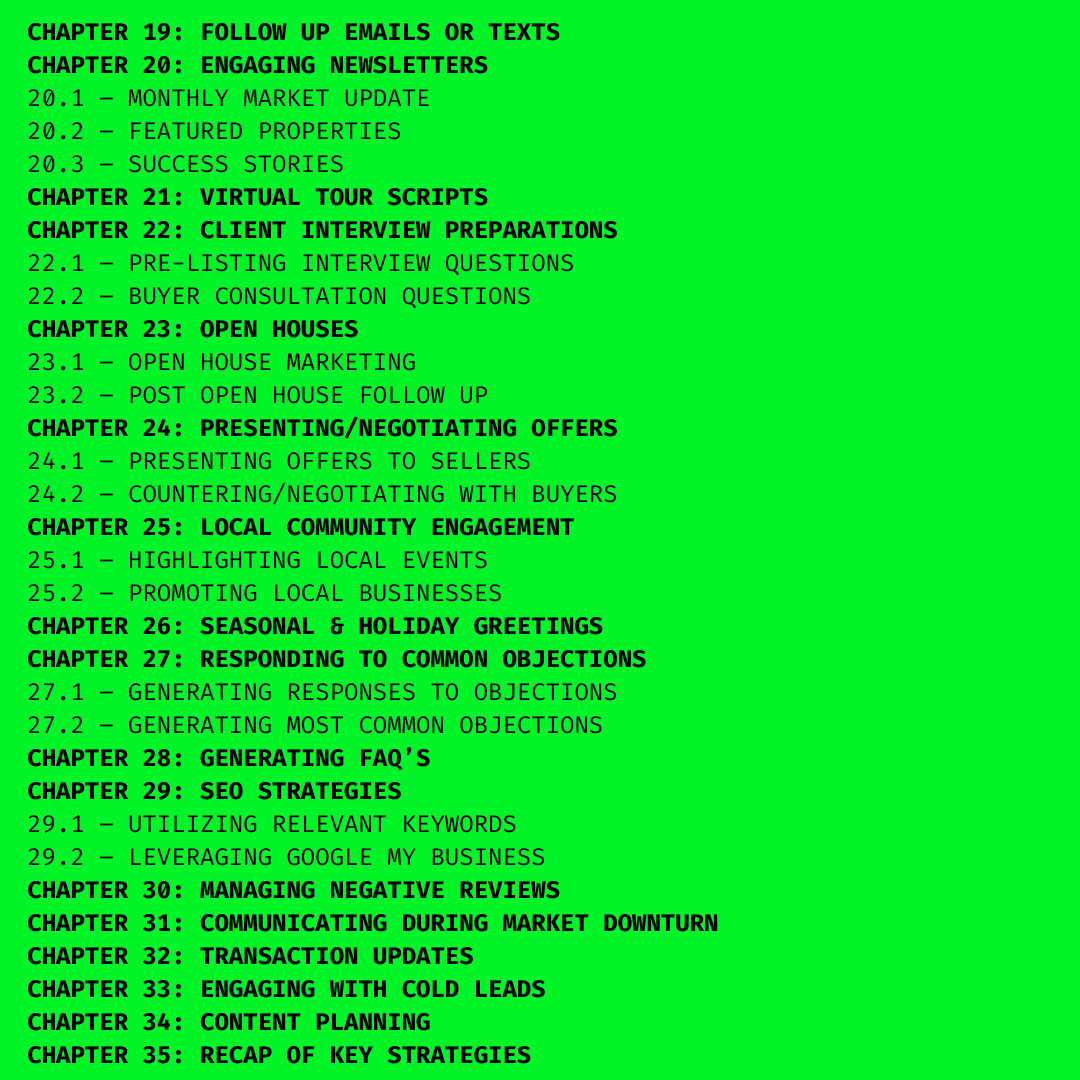  CHATGPT FOR REAL ESTATE AGENTS: PLUG AND PLAY