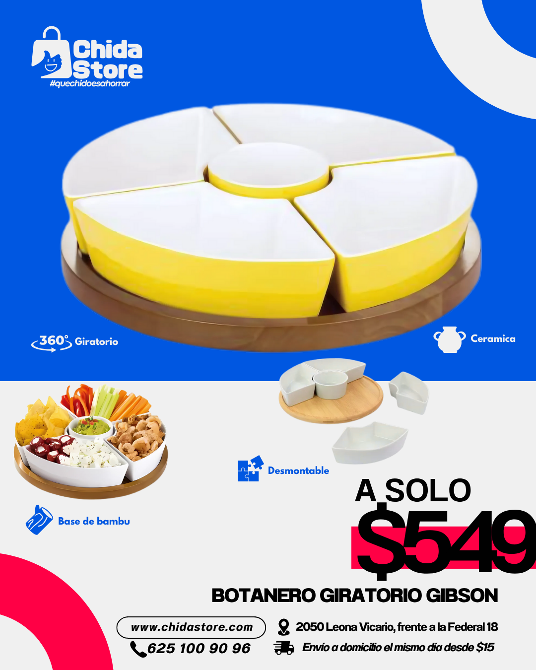 Botanero giratorio Gibson