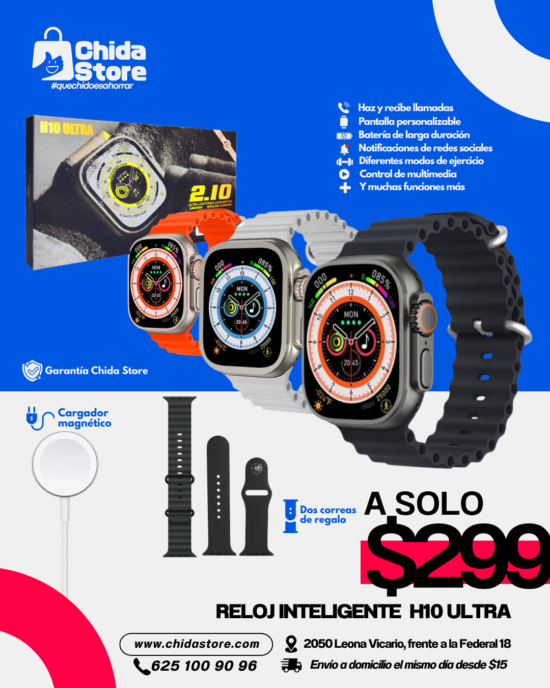Reloj Inteligente H10 Ultra