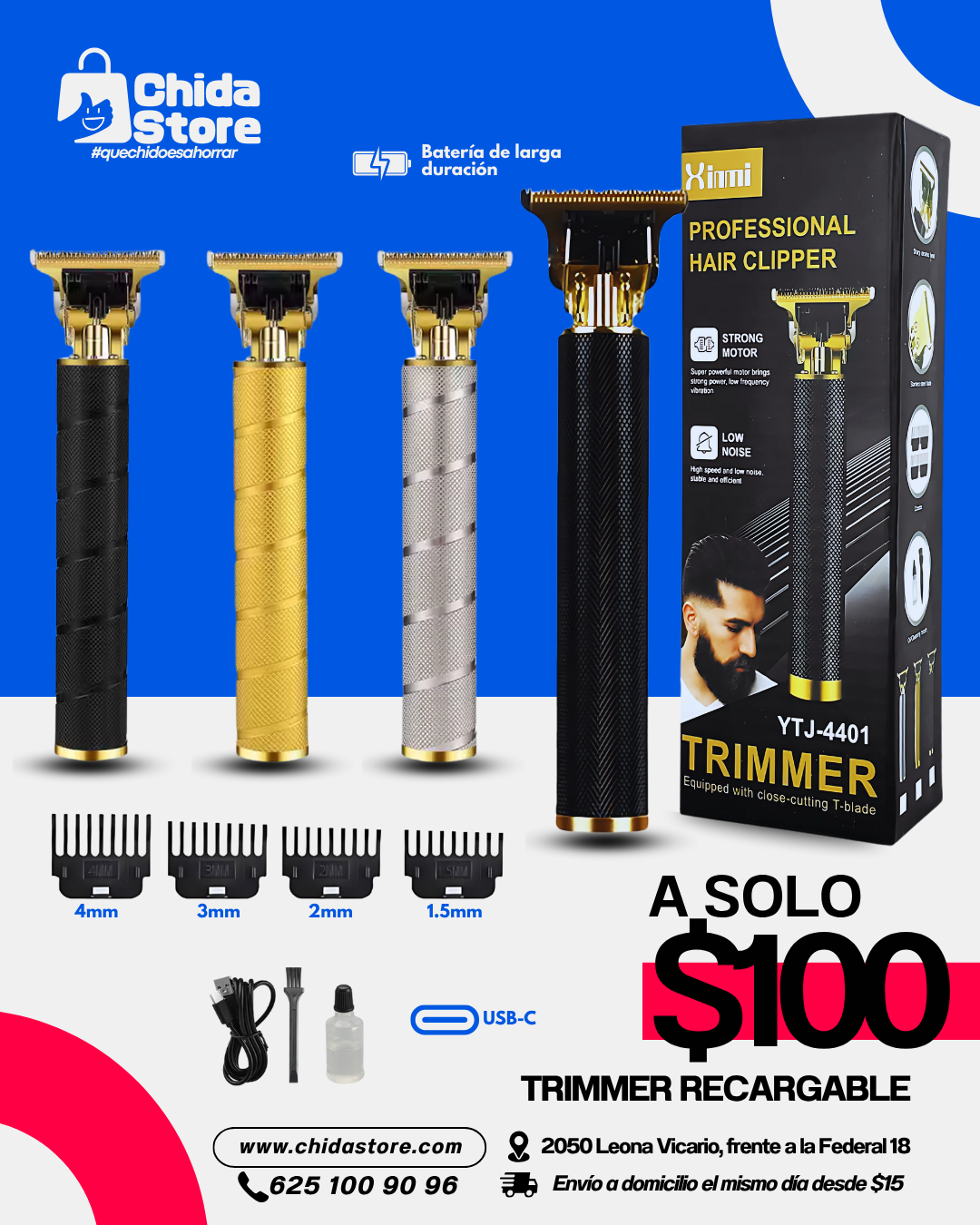 Cortadora de cabello profesional