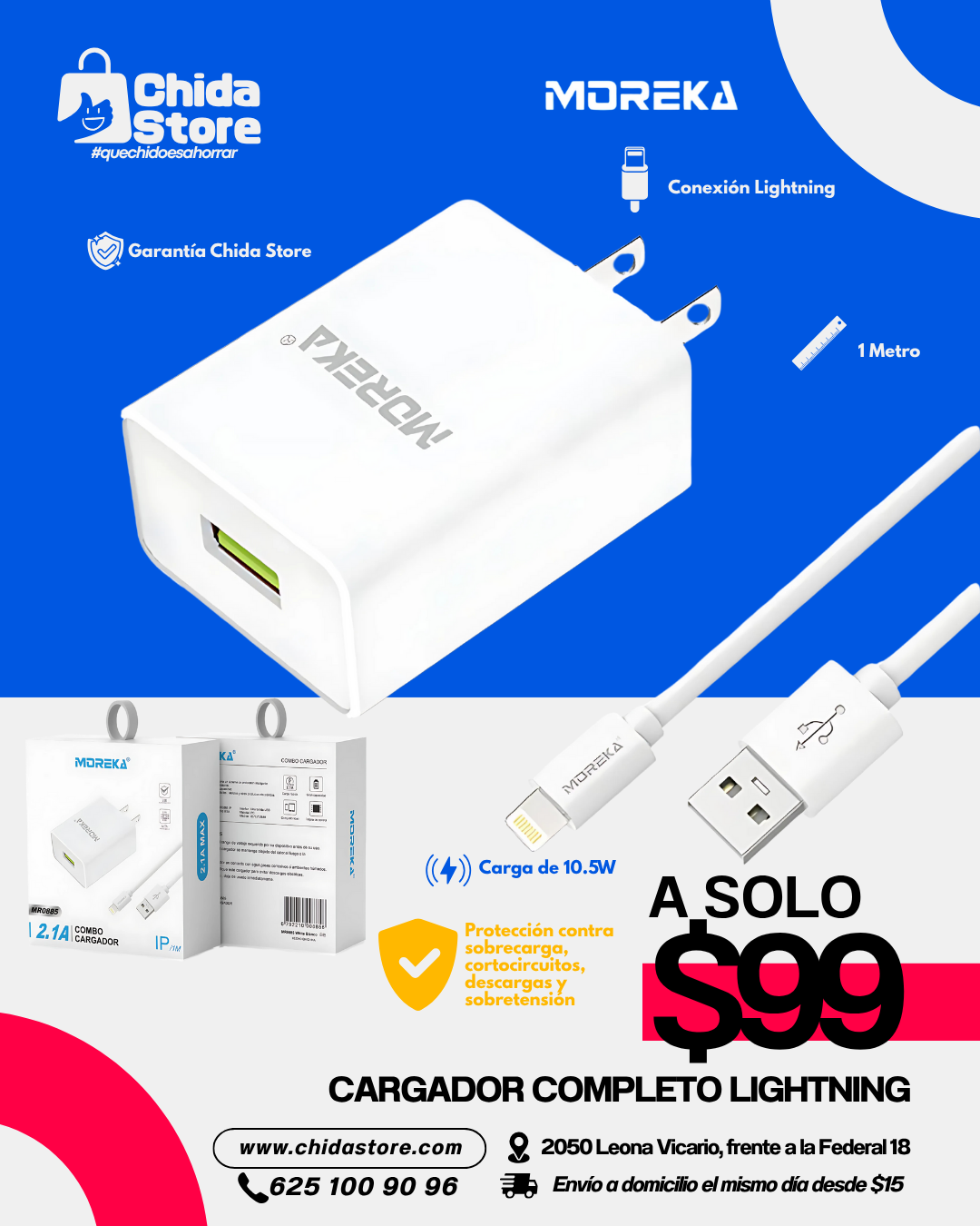 Cargador completo lightning