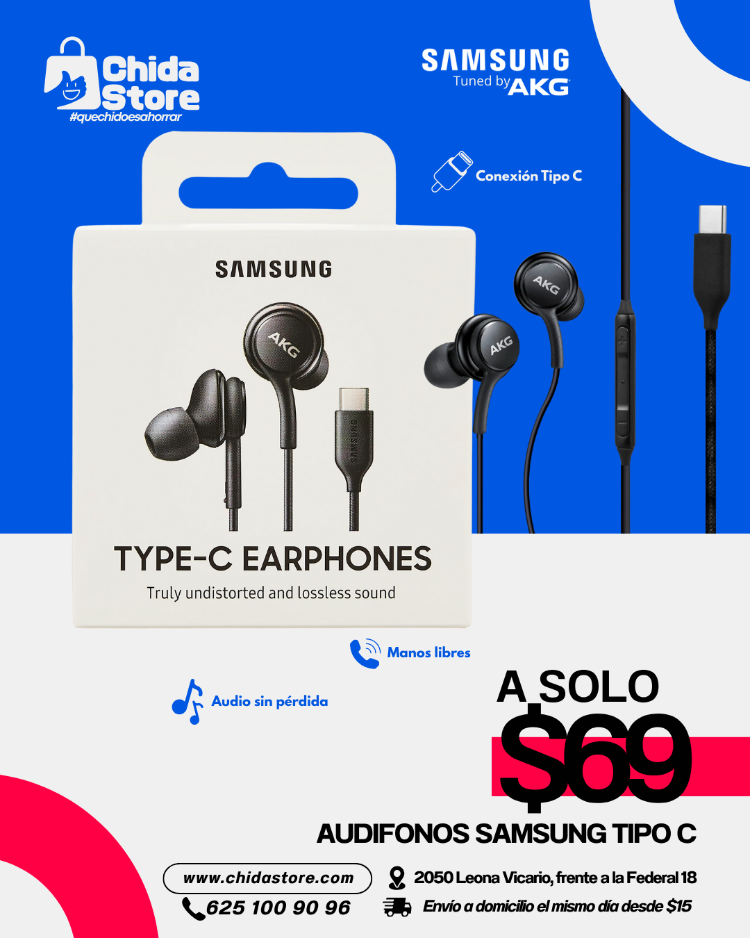 Audífonos Samsung Tipo C