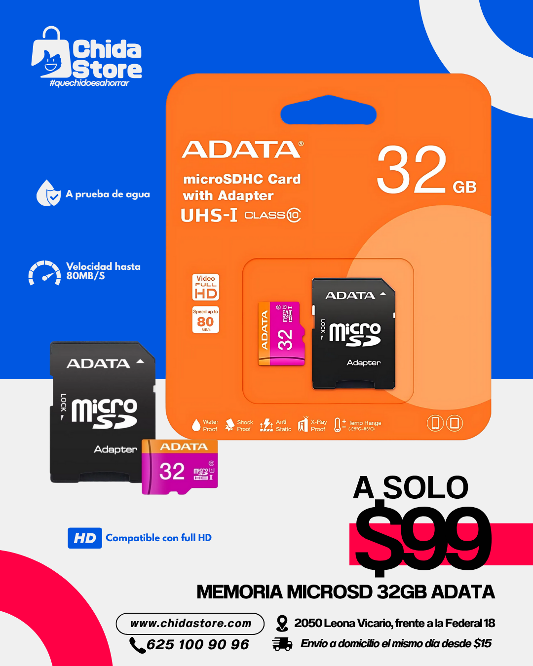 Memoria microSD 32GB ADATA
