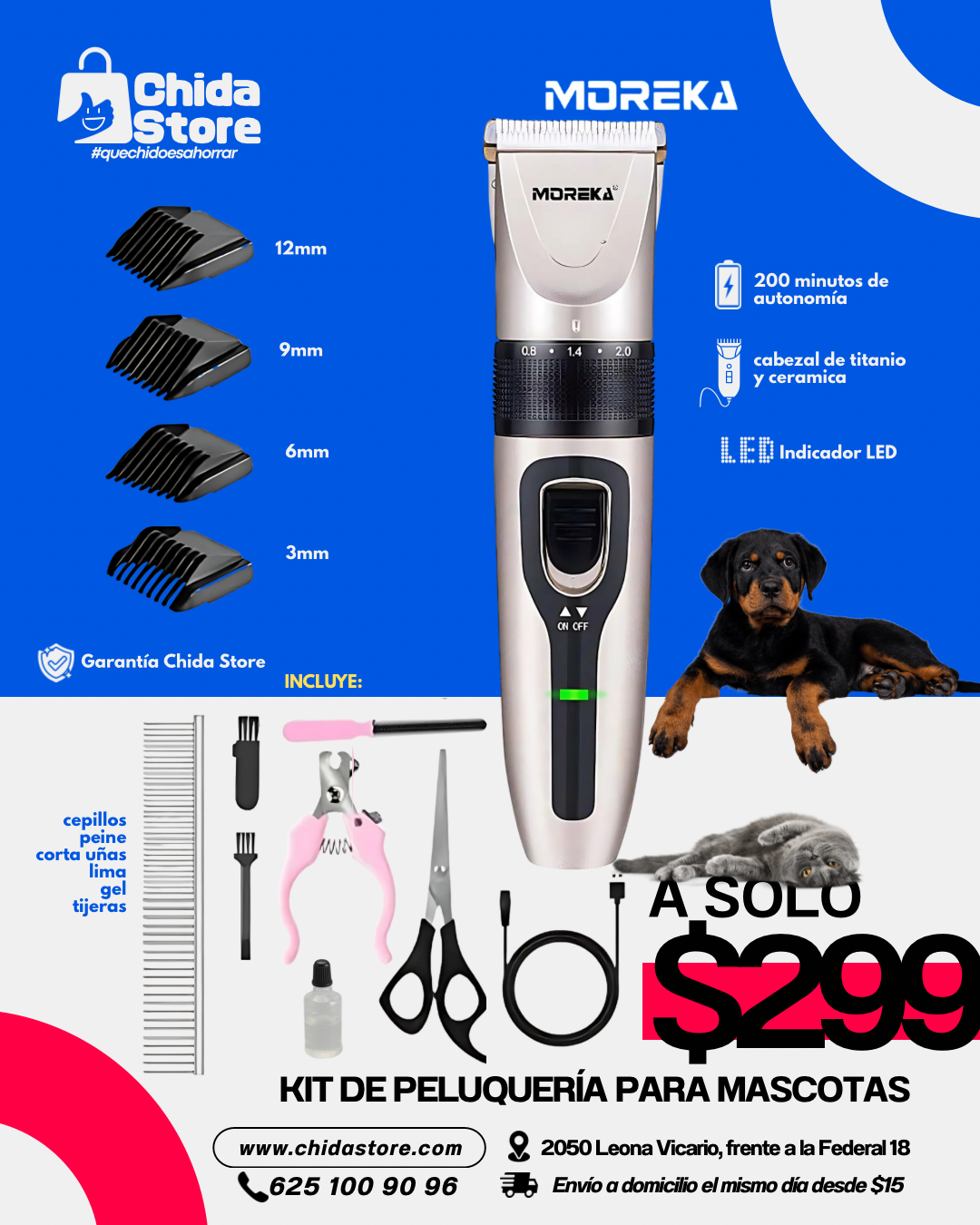 Kit de peluquería para mascotas