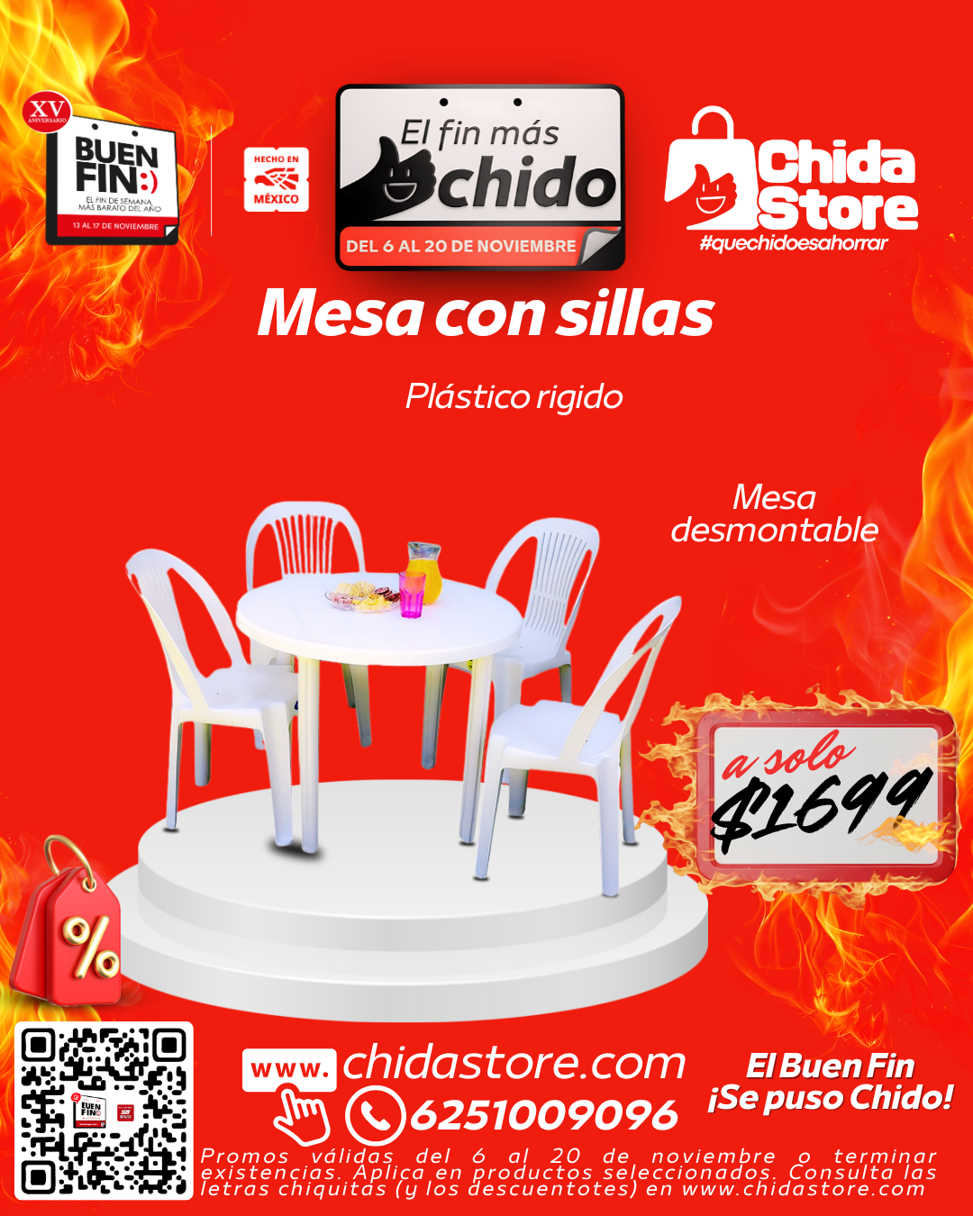 Mesa con sillas