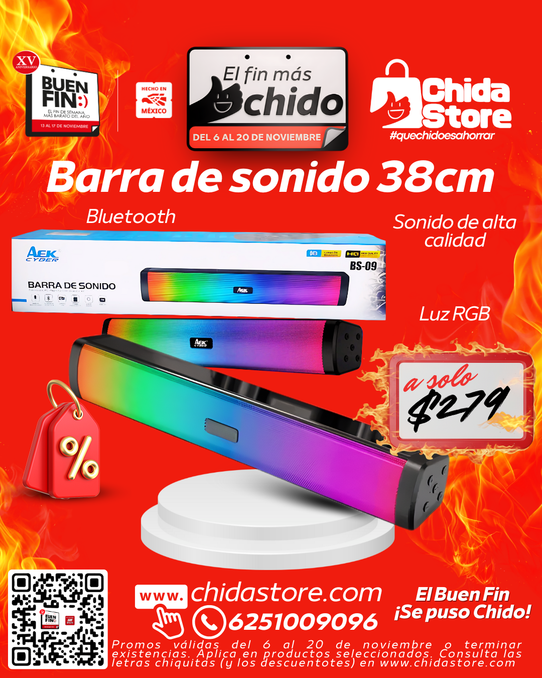 Barra de sonido 38 cm