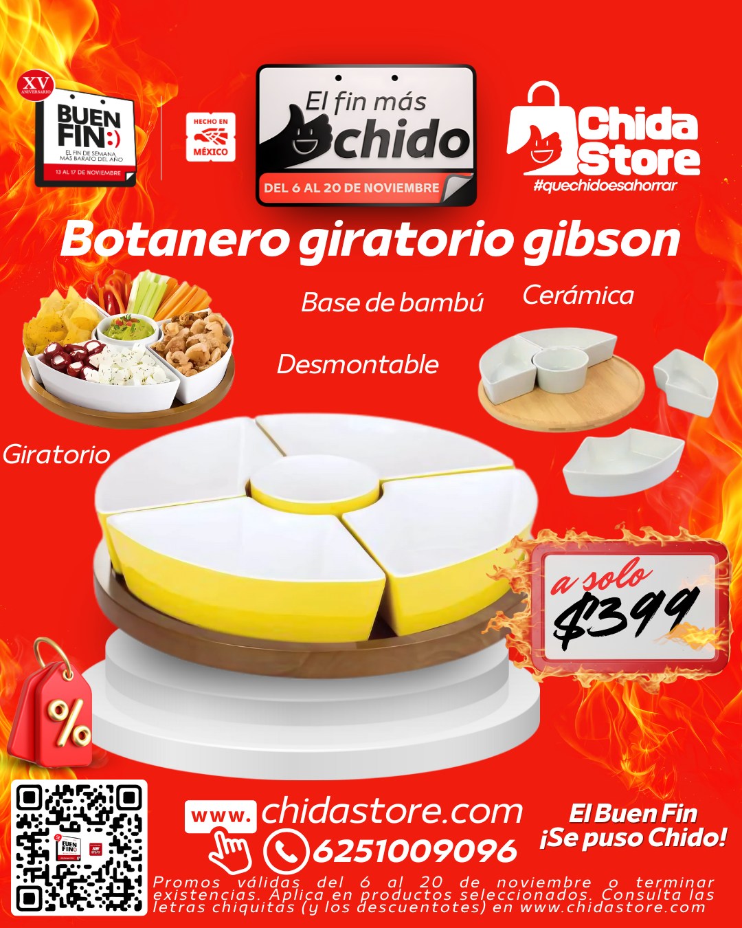 Botanero giratorio Gibson