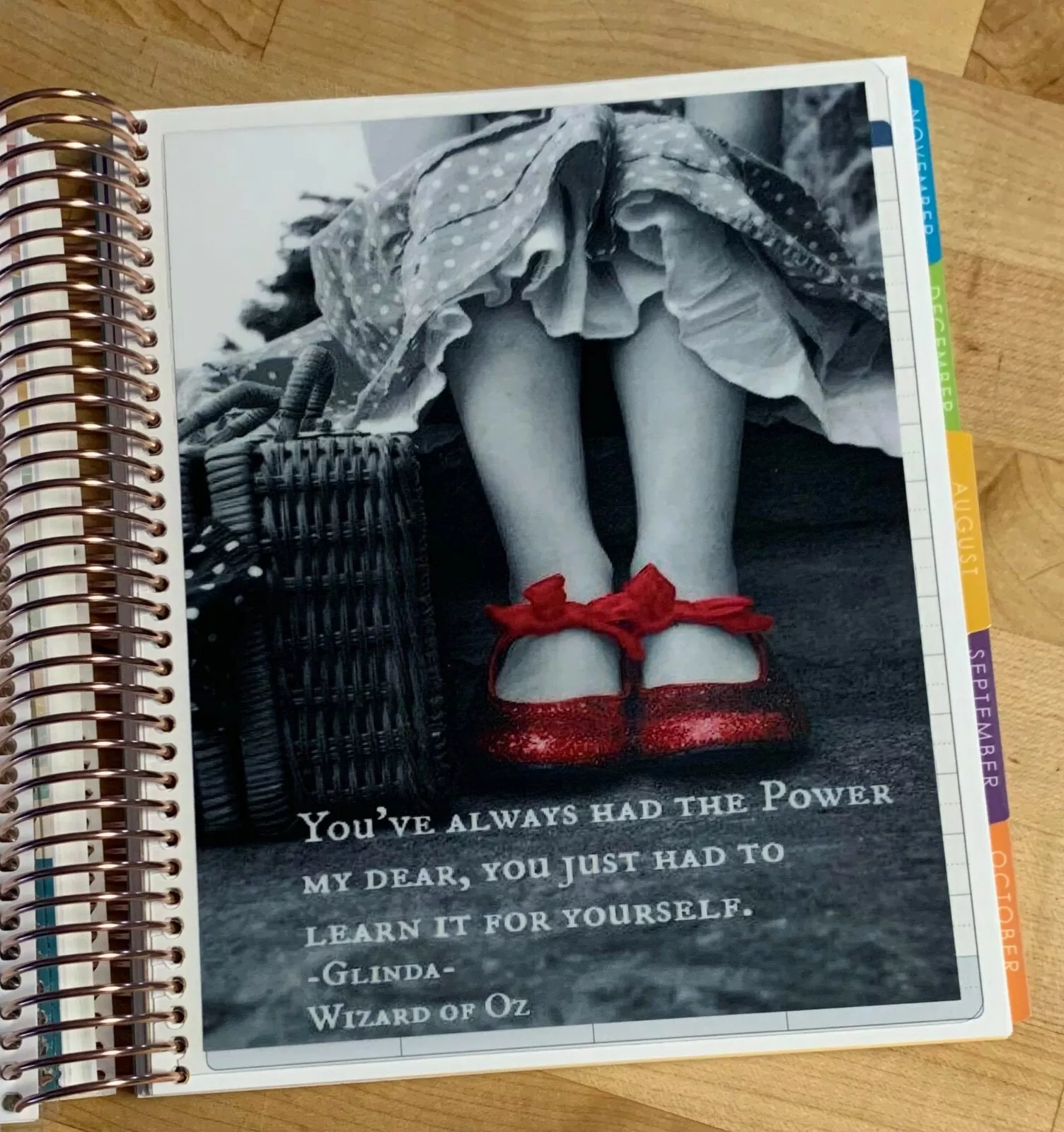 Oz Inspired Red Slipper Glinda Good Witch Quote