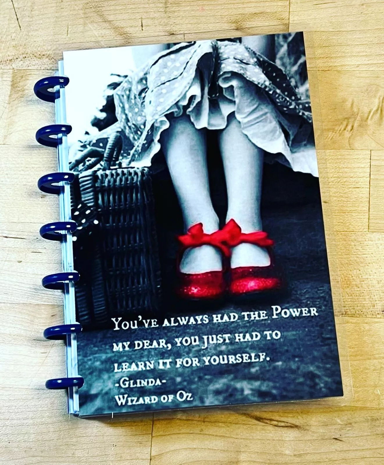 Oz Inspired Red Slipper Glinda Good Witch Quote