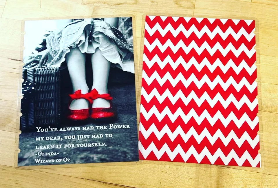 Oz Inspired Red Slipper Glinda Good Witch Quote