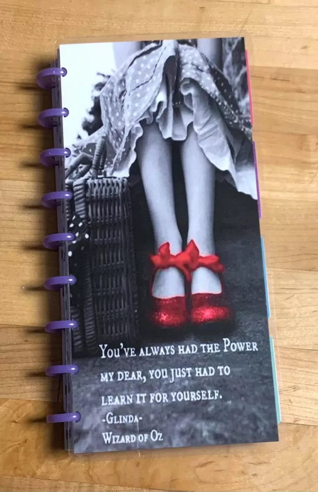 Oz Inspired Red Slipper Glinda Good Witch Quote