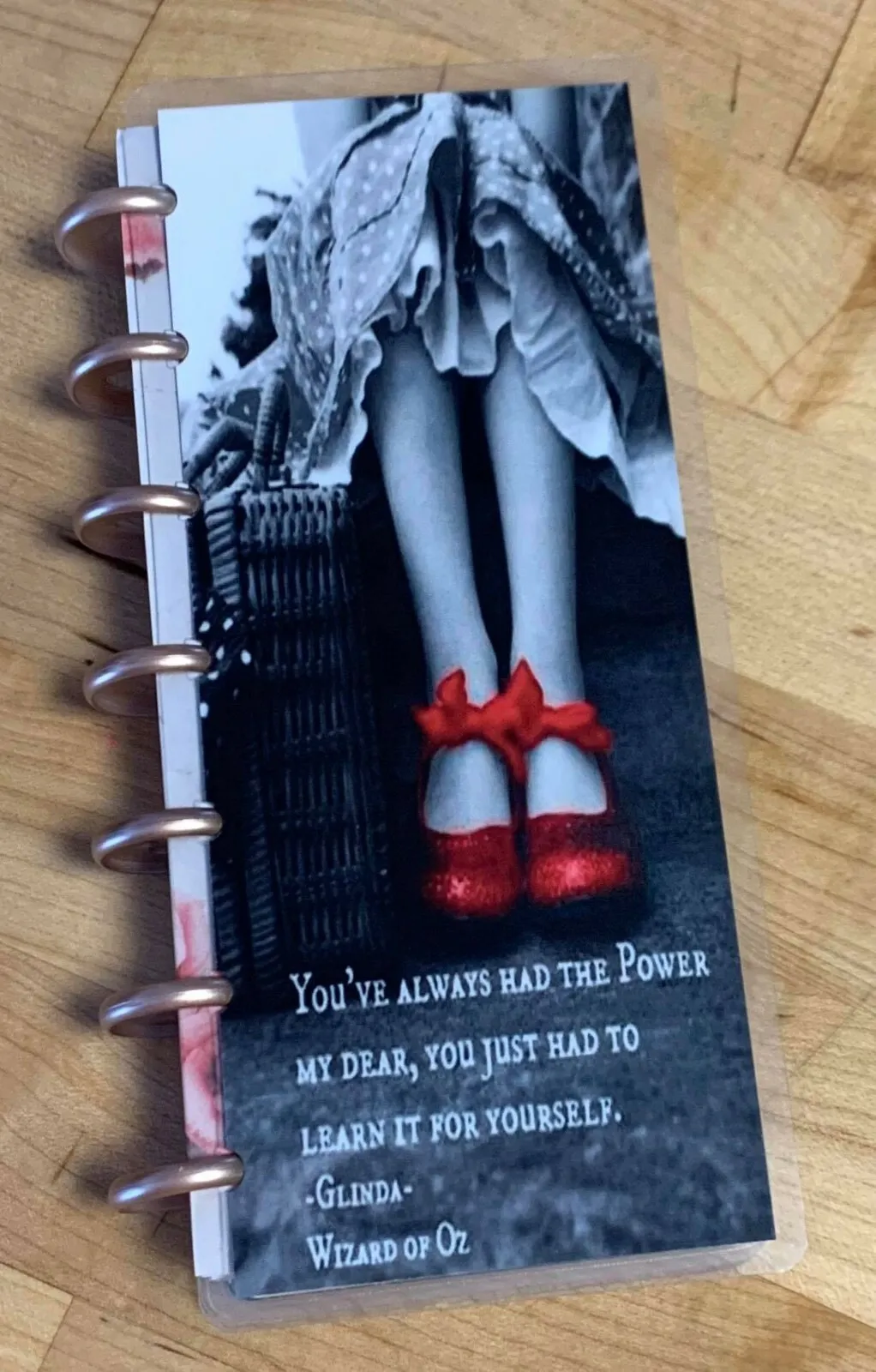 Oz Inspired Red Slipper Glinda Good Witch Quote