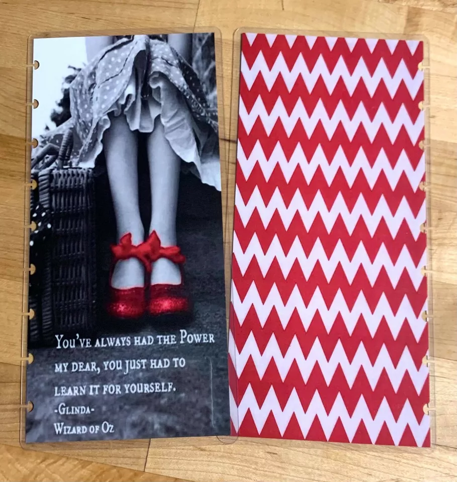 Oz Inspired Red Slipper Glinda Good Witch Quote