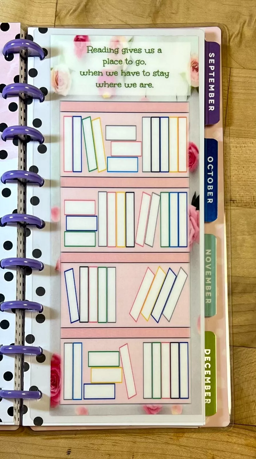Bookshelf Reading Books Tracker