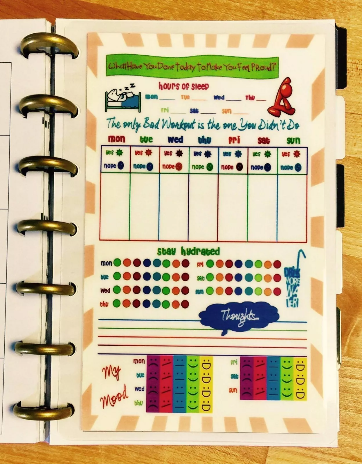 Fitness Sleep Mood Food Tracker