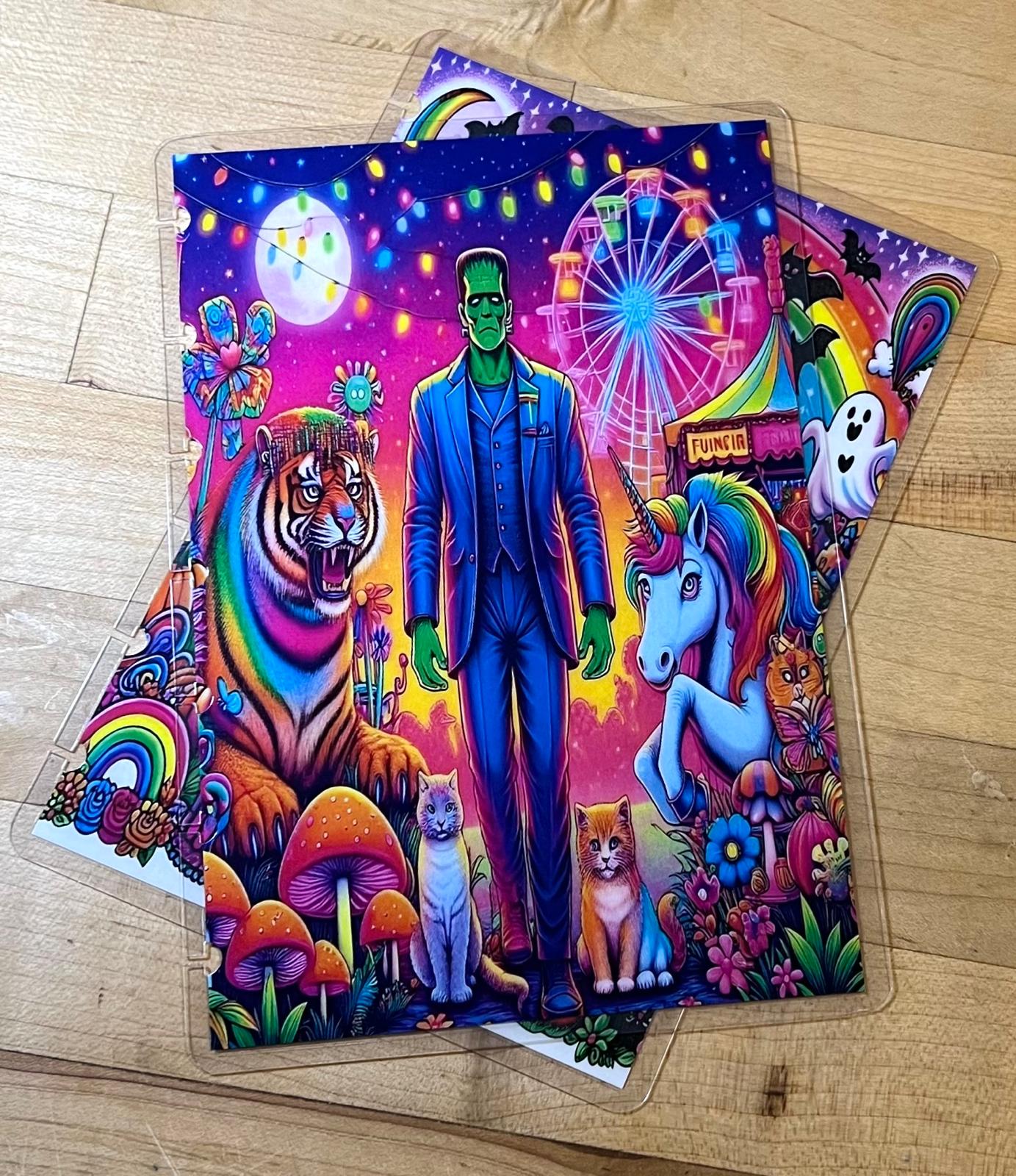 Colorful Halloween 80s Vintage Inspired