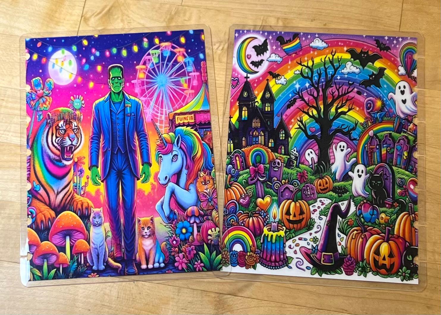 Colorful Halloween 80s Vintage Inspired