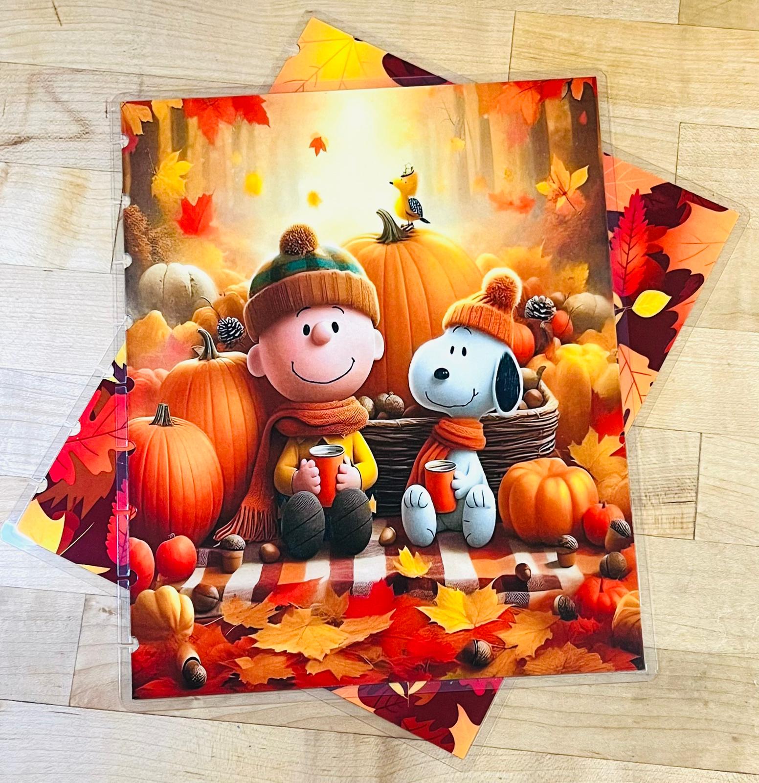 Peanuts Charlie Brown and Snoopy Fall Autumn Pumpkins