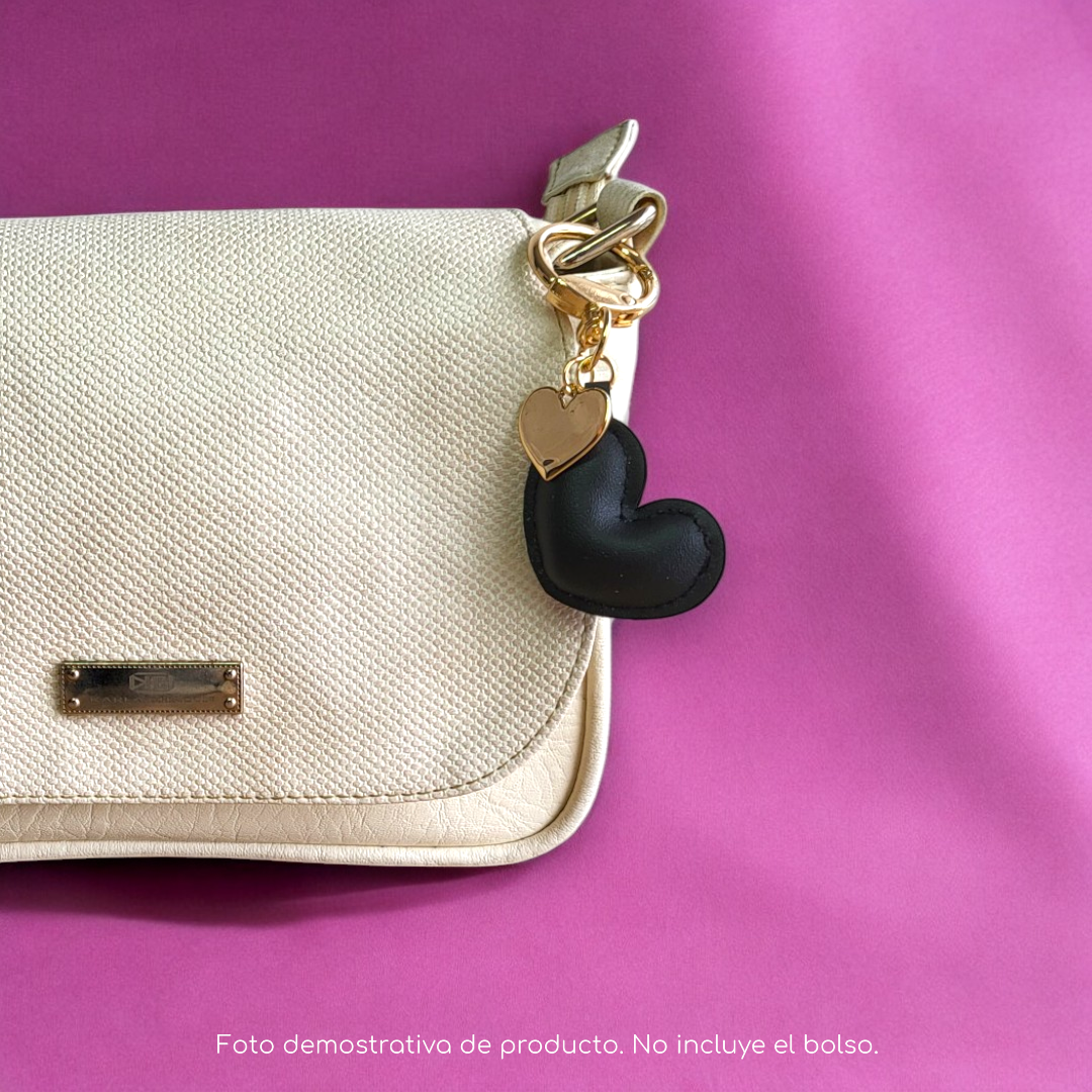 Charm de corazón - decora tu bolso