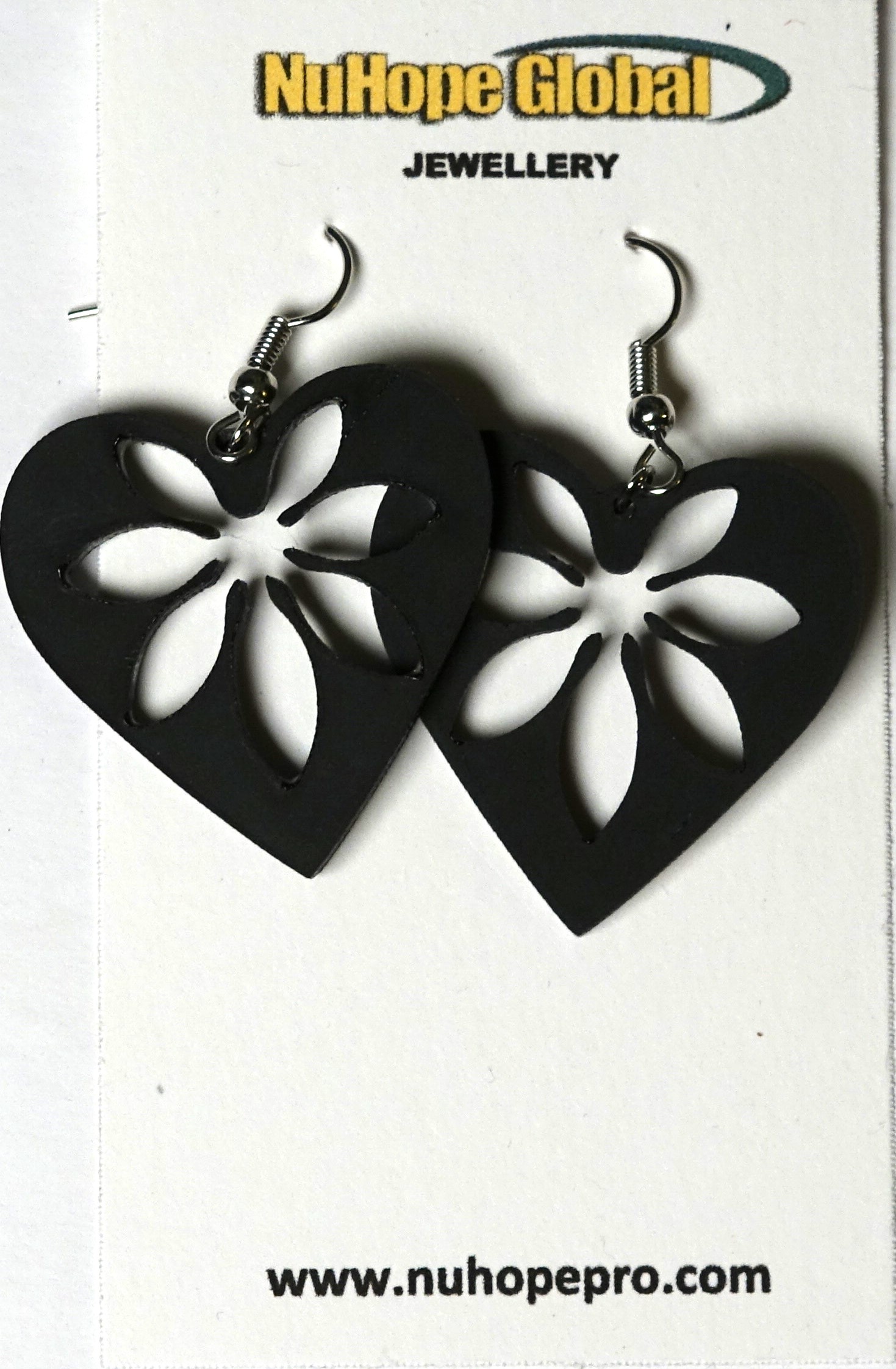 Vinyl and Wood Earrings