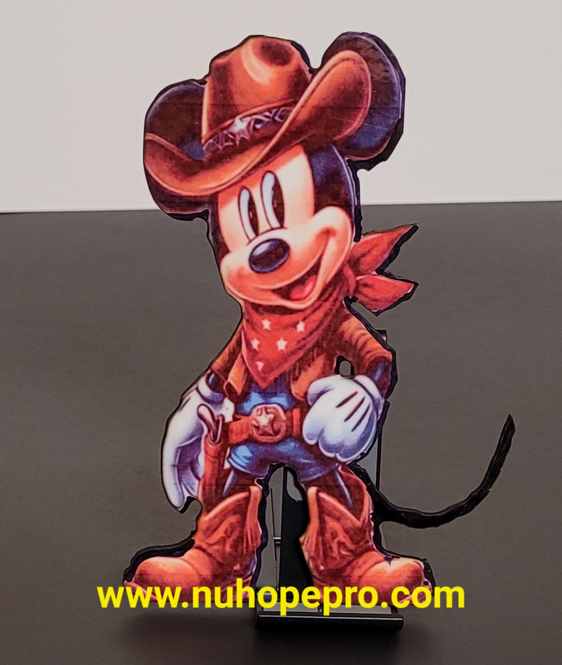  A Mikey Mouse Cowboy-themed Cartoon Character Standee