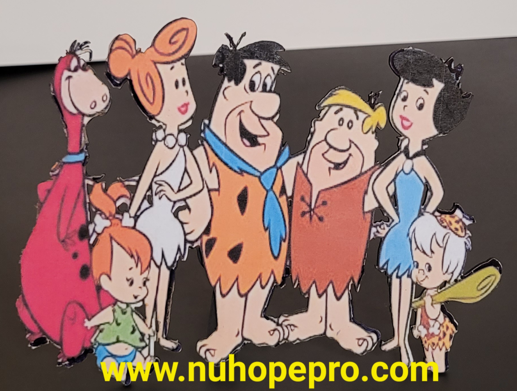 Flintstones Family Character wooden laminated photo Cutout