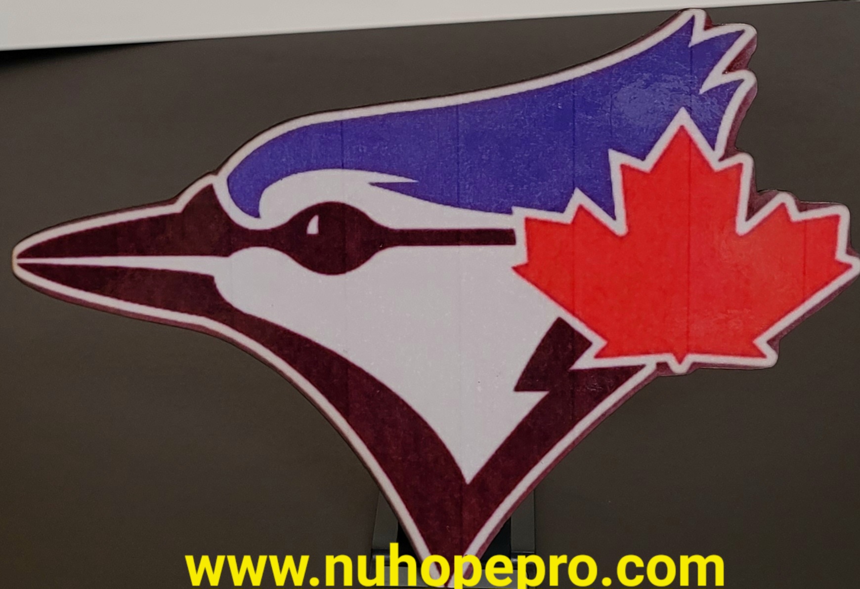 Toronto Blue Jay Logo Sign wooden laminated photo cutout