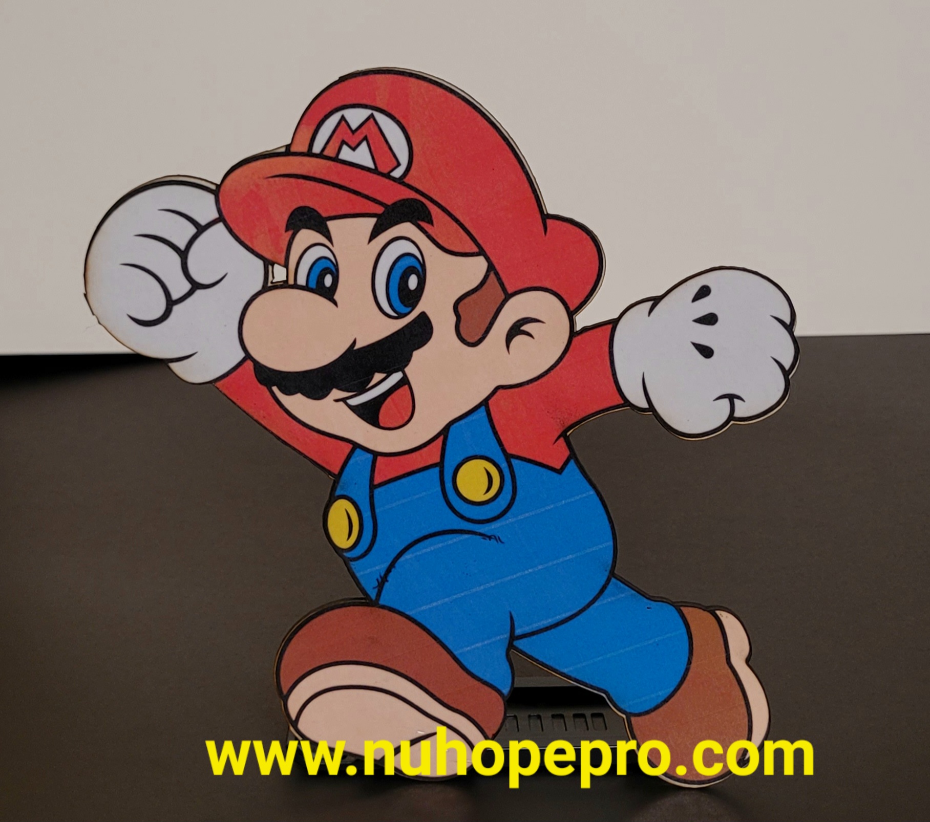 Mario Bros. wooden laminated cutout