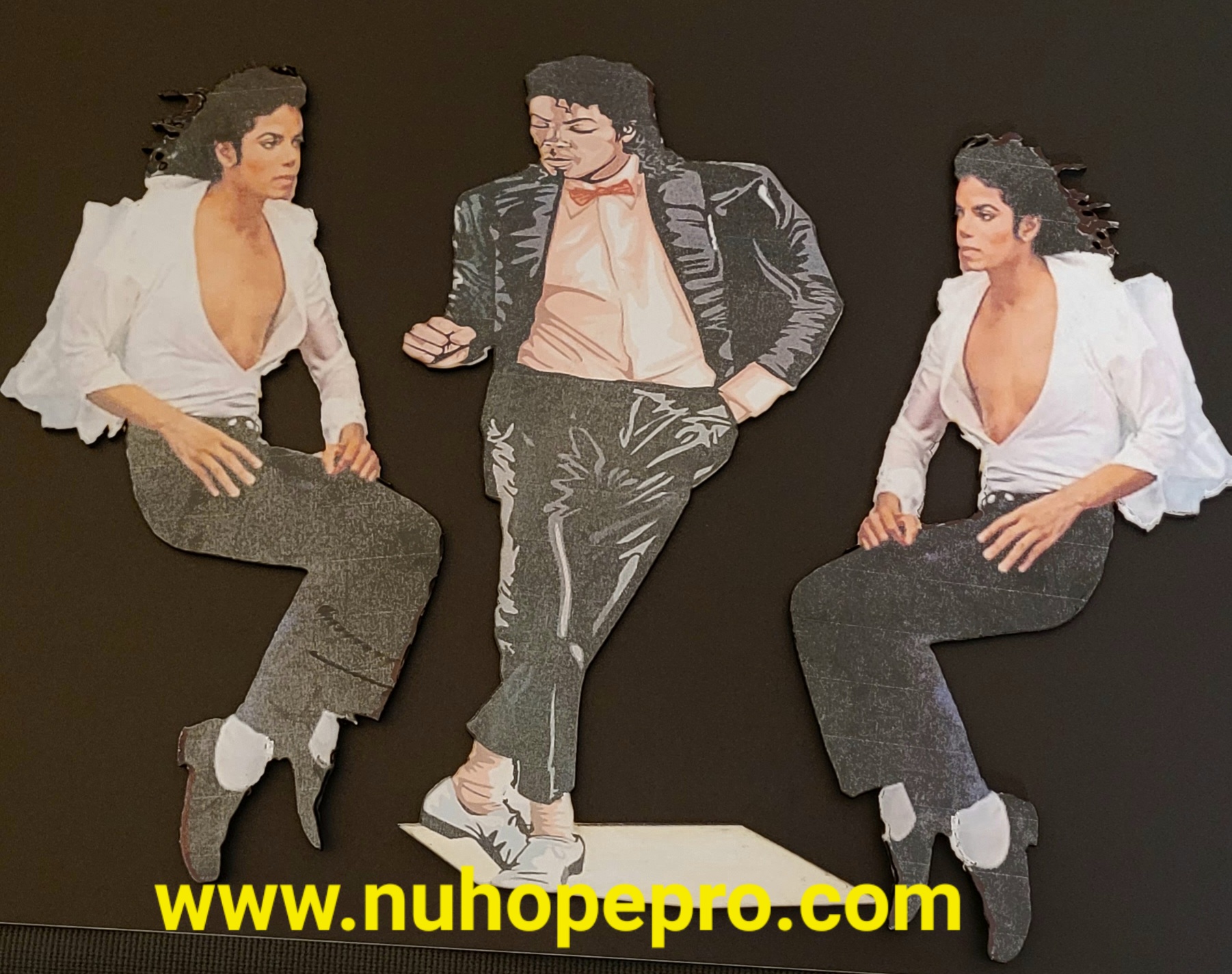 Michael Jackson Themed wooden Cutouts