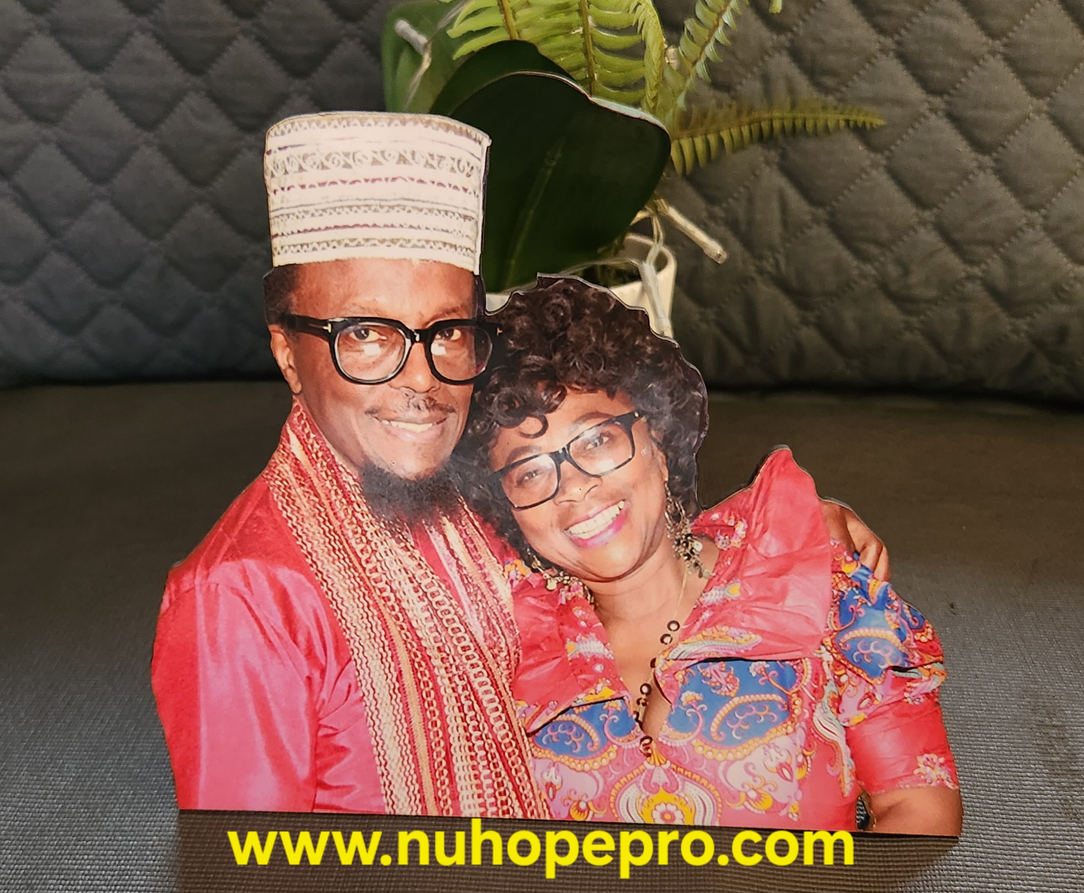 Custom Couple Laminated Wooden Cutout