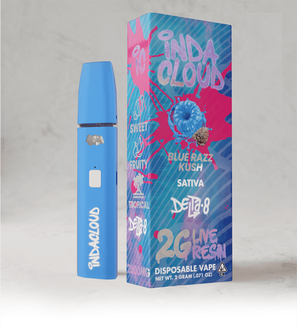 Blue Razz Kush 2G Delta 8 Disposable Vape Pen